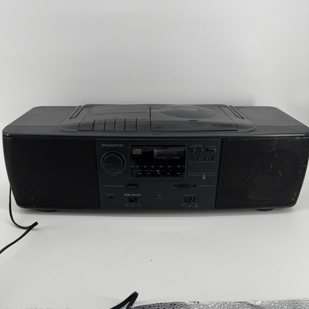 Vintage Magnavox (AZ-8020) Radio/Cassette/CD Boombox w/ Bass Boost Tested